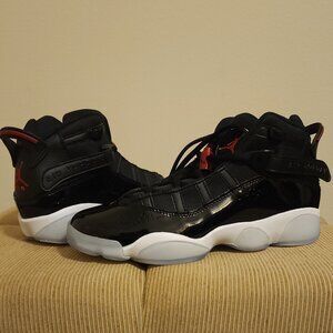 Jordan 6 Ring 7Y black/red/white (NIB)